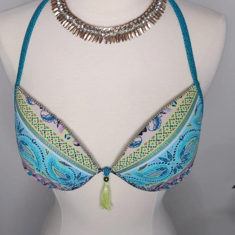 Shade & Shore Target | Under wire Bikini Top| Size 36 C | Blue, Purple, …
